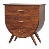 English Elm Solid Wood Agra Bedside