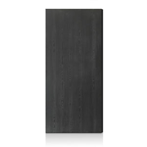 English Elm 36 in Black Textured Melamine Flush Interior Door Slab with Mdf Core Modern B2763P486369