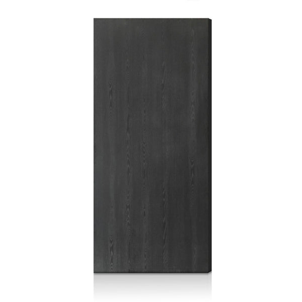 English Elm 36 in Black Textured Melamine Flush Interior Door Slab with Mdf Core Modern B2763P486369