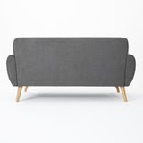 Christopher Knight Home® - Noble House - Bernice Petite Mid Century Modern Tufted Dark Grey Fabric Sofa