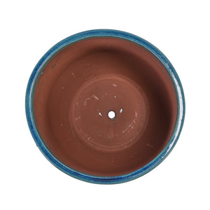 English Elm Set Of 3 Diamond Ceramic Planters - Modern Blue Flower Pots For Home, Garden, Or Windowsill Decor W3273P321995-GIGA