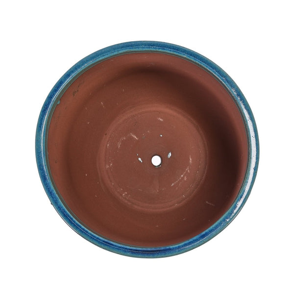 English Elm Set Of 3 Diamond Ceramic Planters - Modern Blue Flower Pots For Home, Garden, Or Windowsill Decor W3273P321995-GIGA