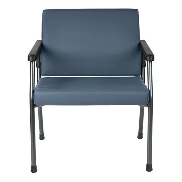 OSP Home Furnishings Bariatric Guest Chair with Reinforced Metal Frame and Plush Padded Seat for Medical Offices BC9602-R105