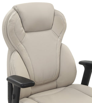 OSP Home Furnishings Exec High-back Bonded Leather Office Chair with Lumbar Support and Pneumatic Height Adjust EC91150-EC21