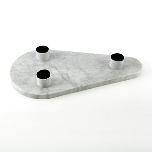 Lilys 24" Laguna Marble Tray With Three Stand 8369-L