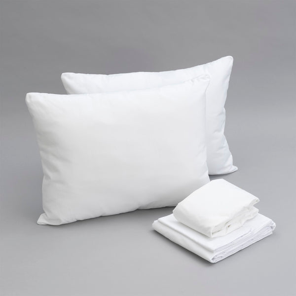 English Elm Essentials Split King Bedding Bundle Microfiber Sheets Pillows Waterproof Protectors B180P172100