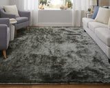 Feizy Rugs Indochine Plush Hand-tufted Polyester Shag Rug - Luxurious High Pile For Contemporary Spaces Green Polyester 4944550fgrn000c50