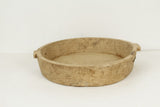 Lilys Round Antique Wooden Tray Weathered Natural Medium  Approx 20" Wide 7" High 8375-M