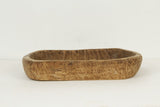 Rectangular Antique Wooden Tray Weathered Natural Approx 20X12X3