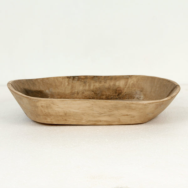 Lilys Approx 20" Long Oval Antique Wooden Tray Weathered Natural (Size And Finish Vary) 8377-M