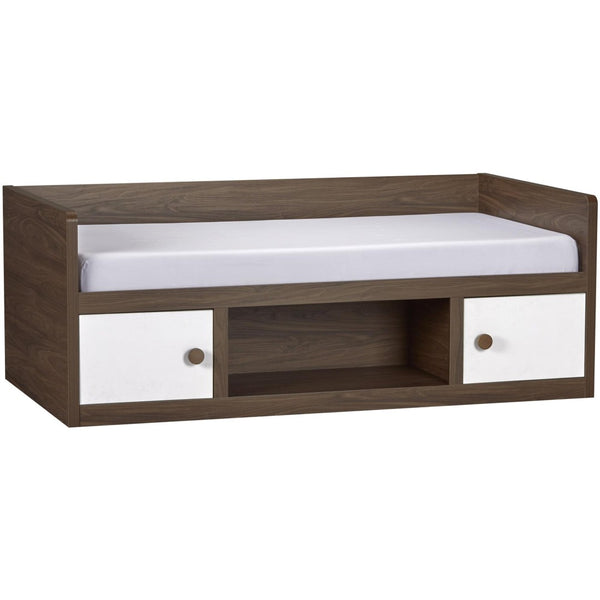 English Elm Sierra Ridge Twin Daybed with Drawer Storage Walnut Finish Farmhouse Two-tone Design B2733S00005