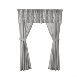 JLA Home Madison Park Essentials - 24 Madison Park Essentials Joella 24-piece room-in-a-bag tufted comforter set with sheets, valances, panels, pillows MPE10-767