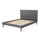 Christopher Knight Home® - Noble House - Upholstery Full Size Bed -Charcoal-Combo