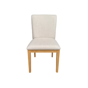 Alpine Furniture Griffin Rubberwood Dining Chairs Set of 2 Upholstered Farmhouse Transitional Style 838-02