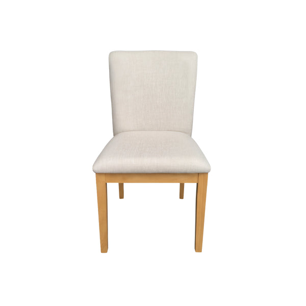 Alpine Furniture Griffin Rubberwood Dining Chairs Set of 2 Upholstered Farmhouse Transitional Style 838-02