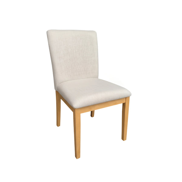 Griffin Rubberwood Dining Chairs Set of 2 Upholstered Farmhouse Transitional Style
