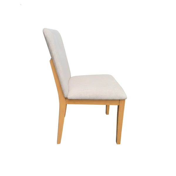 Griffin Rubberwood Dining Chairs Set of 2 Upholstered Farmhouse Transitional Style
