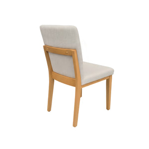 Griffin Rubberwood Dining Chairs Set of 2 Upholstered Farmhouse Transitional Style