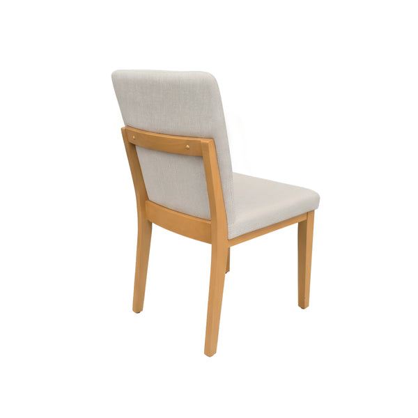 Griffin Rubberwood Dining Chairs Set of 2 Upholstered Farmhouse Transitional Style