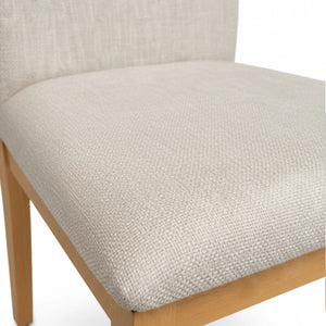 Griffin Rubberwood Dining Chairs Set of 2 Upholstered Farmhouse Transitional Style