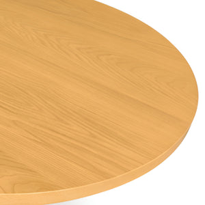 Griffin Farmhouse Dining Table Oak Veneer Solid Wood Base for Modern Room Entertaining