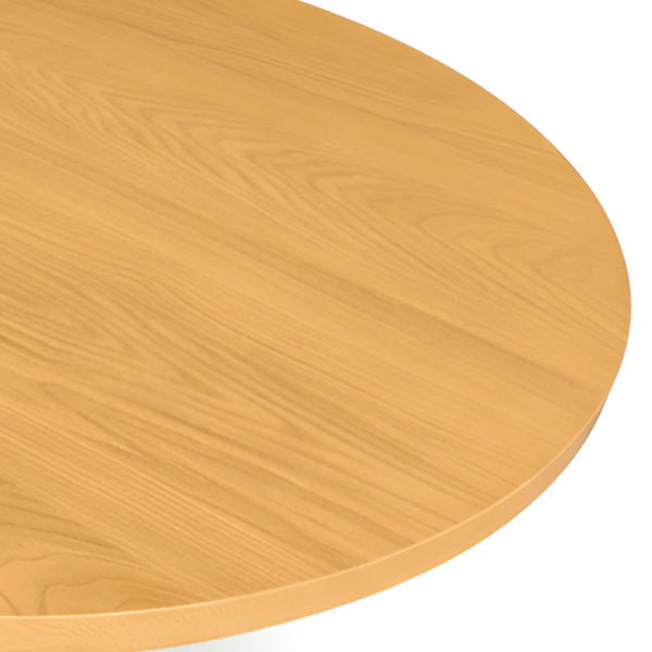Griffin Farmhouse Dining Table Oak Veneer Solid Wood Base for Modern Room Entertaining