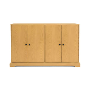 Griffin Oak Veneer Sideboard with Plinth Base for Dining and Living Spaces