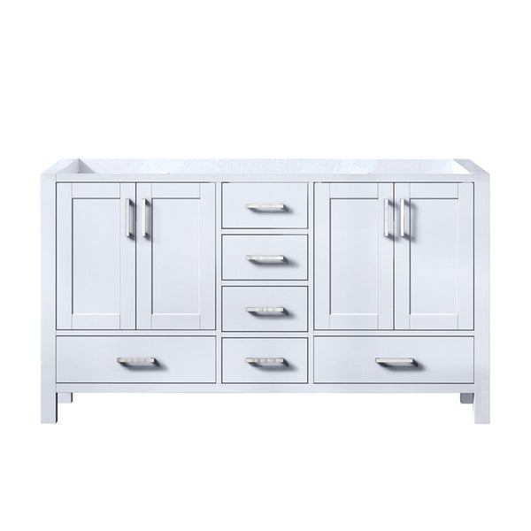 English Elm White Double Sink Vanity 60" W - Elegant Solid Wood Design With Ample Storage & Soft-Close Features B2731P258868-GIGA