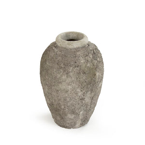Distressed Grey Vase  (8383S A717) Zentique