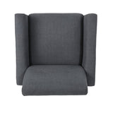 Christopher Knight Home® - Noble House - Sienna Mid Century Dark Grey Fabric Club Chair