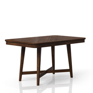 English Elm Mid-Century Cherry Dining Table 54" x 34" Solid Wood + MDF Old World Finish Space-Saving Design B2699P206758