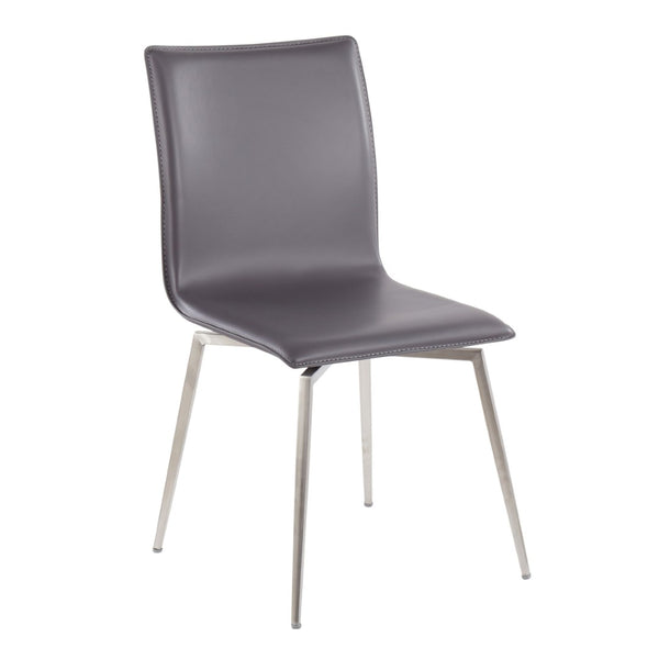 English Elm Mason Swivel Dining Chairs Faux Leather Upholstered with Steel Base Set of 2 B202P223612