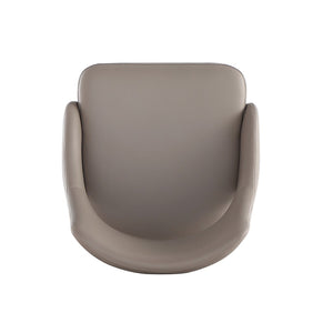 English Elm Tremont Metal Vegan Leather Dining Chair In Taupe - Modern Comfort With Industrial Style & Easy Care B365P397739-GIGA