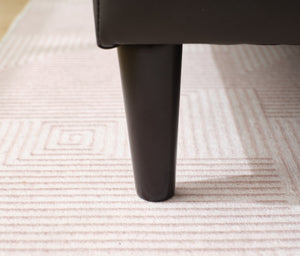 English Elm 94.5 Inch L-Shaped Genuine Leather Sofa With Left Chaise Lounge - Modern Espresso Elegance For Home W791S00023