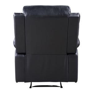 English Elm Black Power Recliner Plush Pillow-Top Arms, Independent Coil Support, Tight Cushions for Sleek Comfort and Durability B062P184508