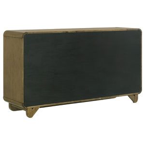 English Elm Tully 6-Drawer Dresser In Warm Nutmeg Finish - Stylish Storage Solution For Modern Bedrooms B062P374095-GIGA