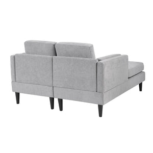 English Elm Swivel Barrel Accent Chair Chenille Tufted Round Club Seat for Living Room Lounge Grey N719S002310E