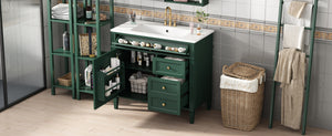 English Elm 36'' Modern Bathroom Vanity With Elegant Sink, 2 Drawers, And Tip-Out Storage For Stylish Spaces N710S136004F