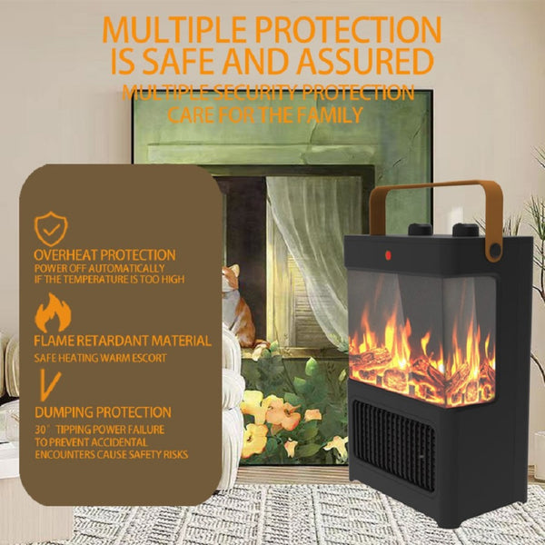 English Elm Electric Fireplace Heater with 3d Led Flame Effect 1500w Portable Indoor Warmth W2710P223281