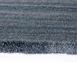 Sunpan LINDAU Hand-Woven Teal Rug - Durable PET Yarn, 8' x 10' for Indoor & Outdoor Spaces, Stylish Décor 108291
