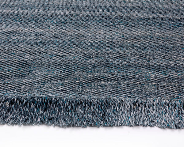 Sunpan LINDAU Hand-Woven Teal Rug - Durable PET Yarn, 8' x 10' for Indoor & Outdoor Spaces, Stylish Décor 108291