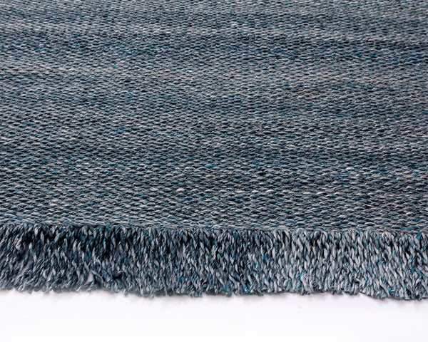 Sunpan Lindau Hand-Woven Rug - Sustainable Teal Beauty Crafted from Recycled PET Yarn by Skilled Artisans 8' X 10'