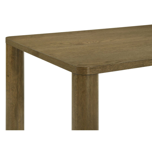 English Elm Sexton Farmhouse Rectangular Dining Set Seats Four with Upholstered Chairs B062S01456
