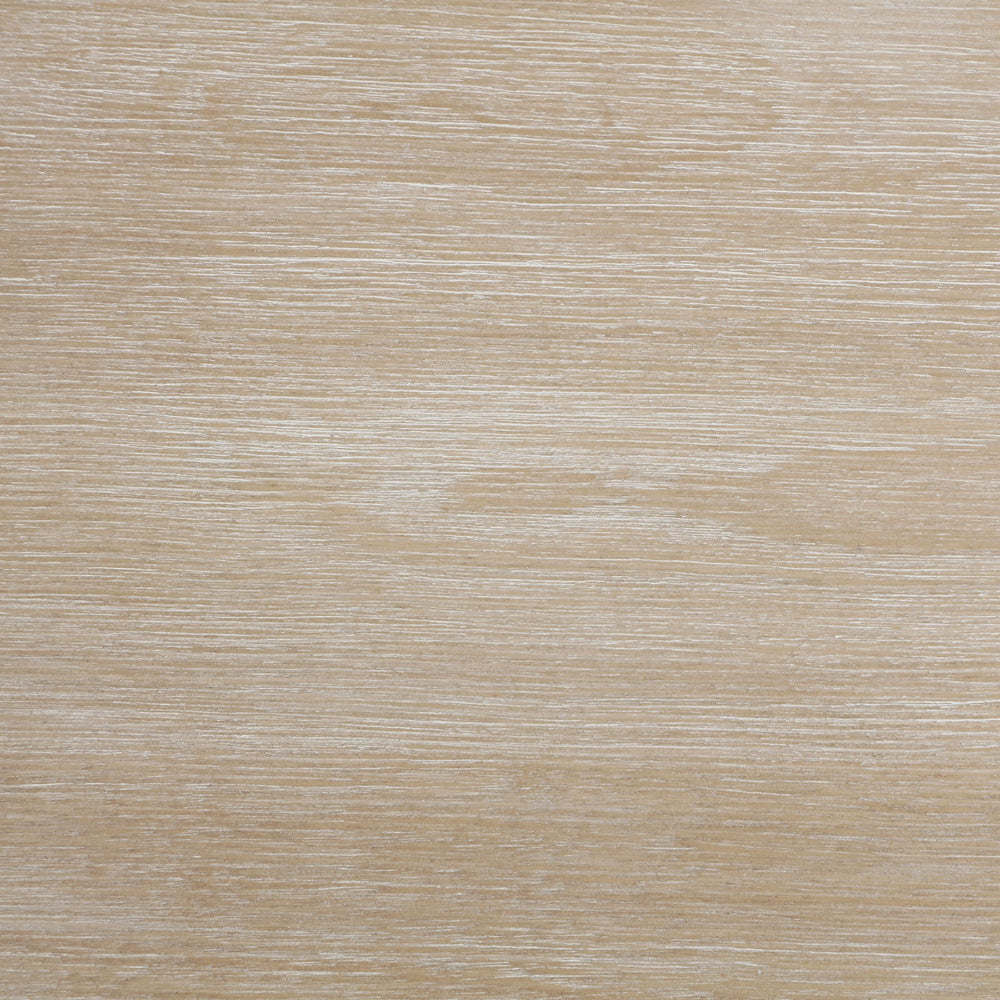 English Elm Verdugo Elegant Whitewashed Round Dining Table with Curvy Pedestal Base, Half-Convex Edge, Compact Chic B062P358470