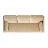 English Elm Knox 84" Modern Farmhouse Sofa, Fawn Brown Performance Velvet