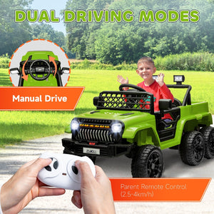 English Elm Qaba 12v Four Motor Kids Electric Ride on Truck with Trailer and Parent Remote W2225P249885