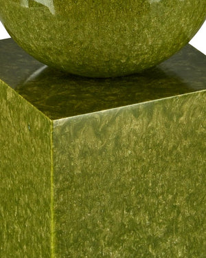 Currey & Company Nova Teal Object Set Of 2 - Stunning Modern Sculptures With Captivating Organic Patterns For Decor Green Composite 1200-1027-currey-company