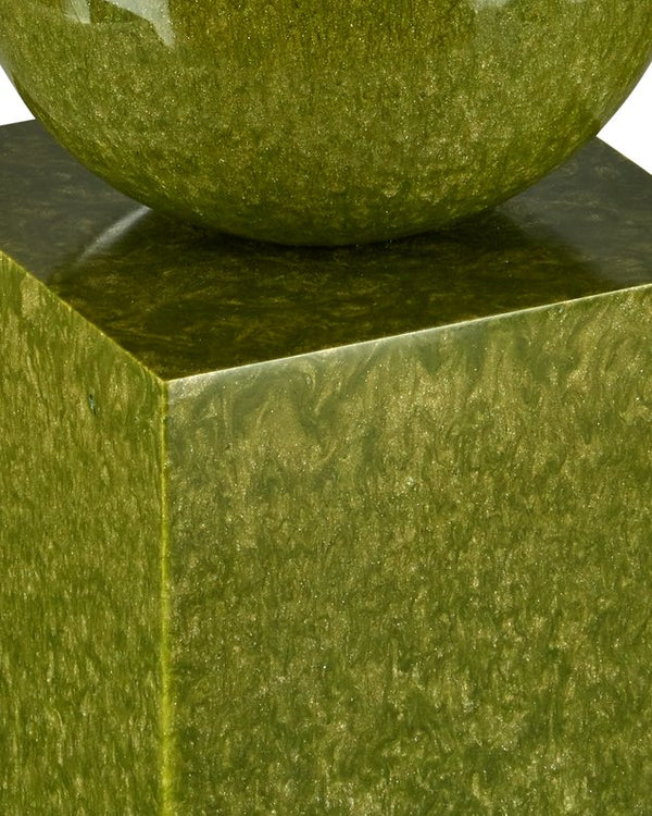 Currey & Company Nova Teal Object Set Of 2 - Stunning Modern Sculptures With Captivating Organic Patterns For Decor Green Composite 1200-1027-currey-company