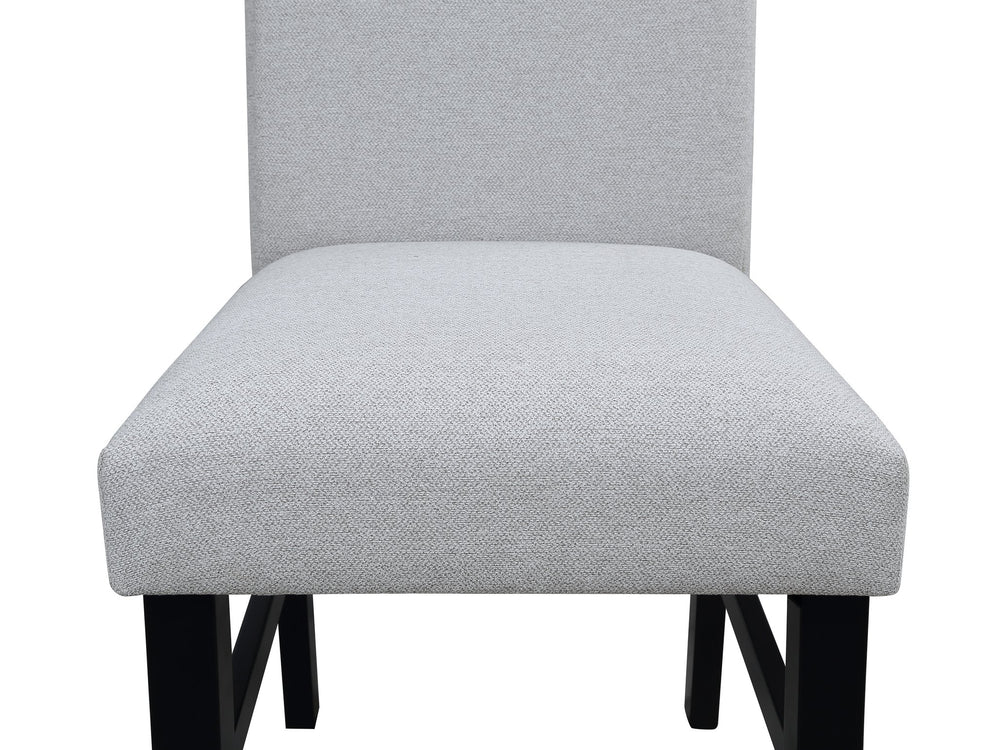 English Elm Light Gray Padded Upholstered Dining Chairs Set of 2 — Soft Neutral Comfort, Contemporary Small-Space Style B2741P347902