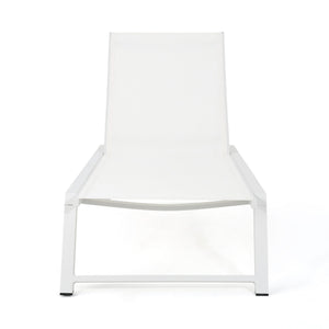 English Elm Christopher Knight Home® - Myers Chaise Lounge - Modern Outdoor Seating With Adjustable Backrest, Durable Aluminum Frame & Mesh 61407.00WWHIMP2